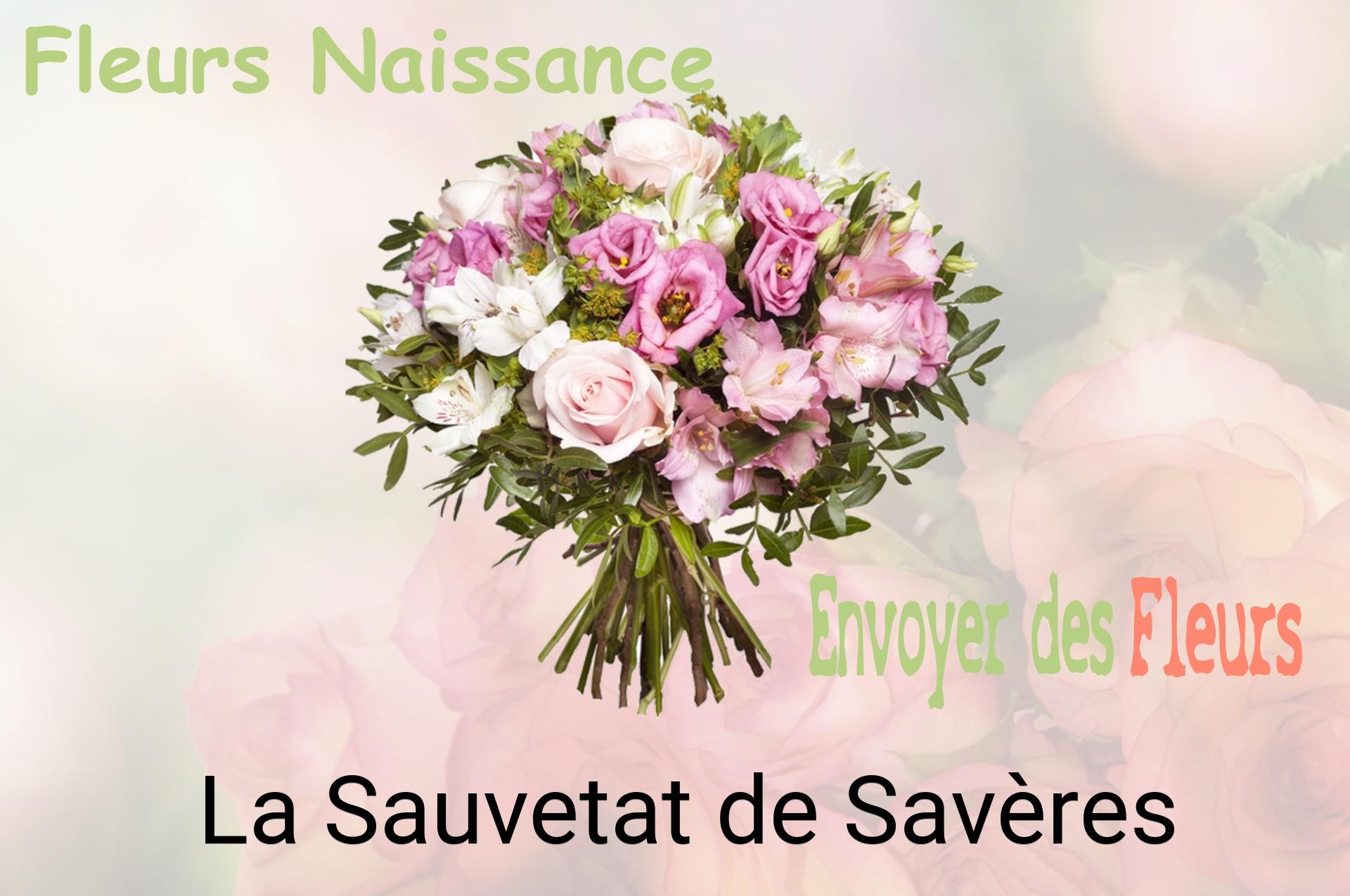 Bouquet de fleurs de naissance livré à La Sauvetat-de-Savères